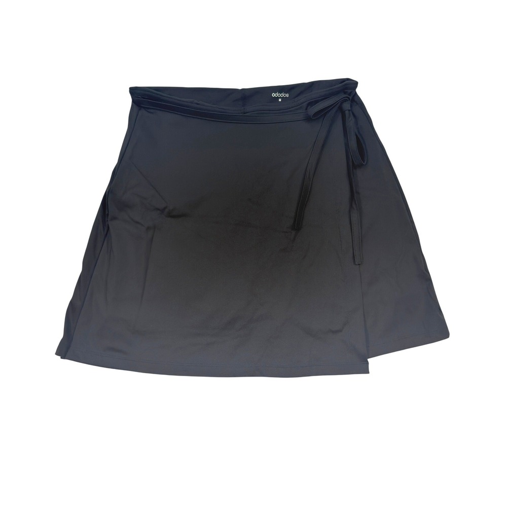 Ododos Athletic Wrap Skort Black Medium Stretch Pockets Tennis Golf Pickleball